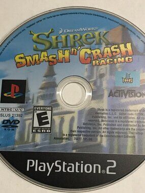 Shrek Smash n Crash Racing (Sony PlayStation 2, 2006) PS2 Tested